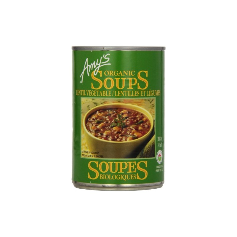Amy'S Kitchen Organic Lentil Vegetable Soup, 398 ml