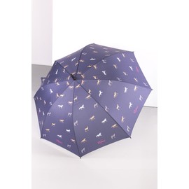 Rydale Large Golf Umbrella Country Designs Pheasant Polka Dot Plain Purple Navy Brolly (Horse Navy)