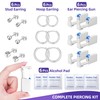 Nunpag 24 Pcs Ear Piercing Kit Ear Disposable Piercing Gun