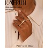KAERUN Stackable Gold Rings for Women Non Tarnish 14K Gold