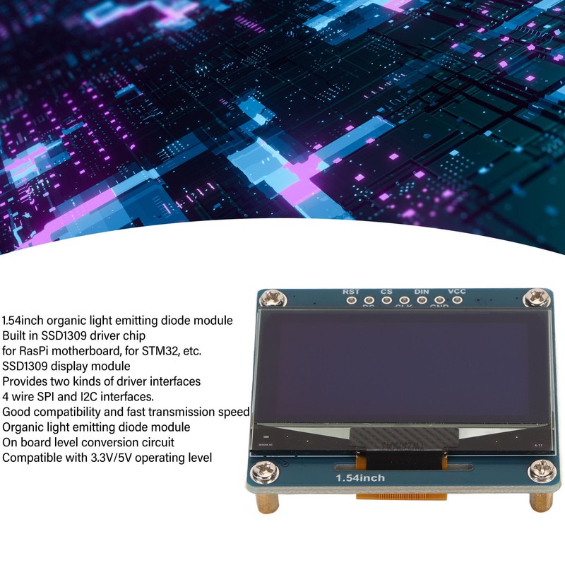 SSD1309 1.54inch Organic Light Emitting Diode Module 4 Wire SPI