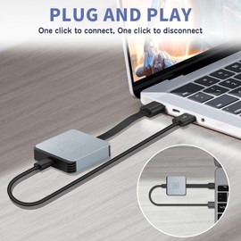 Wireless HDMI Transmitter and Receiver 4K, Wireless HDMI Extender, Wireless HDMI Adapter Plug & Play 2.4/5GHz Streaming Video/Audio from Laptop, PC to HDTV/Projector/Monitor