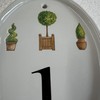 HNP Ceramic Topiary house number - weather proof - easy