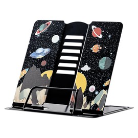 GmeDhc Metal Reading Stand Children Height Adjustable Book Stand Children Foldable Multifunctional Book Stand 6 Levels Adjustable Reading Stand for Studying Working Reading