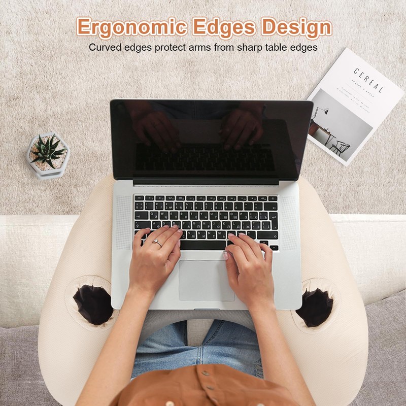 NPET Reading Pillow Couch Lap Desk for Gaming, Memory Foam