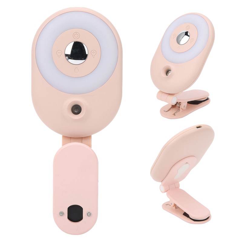 Dimmable Fill Light Soft Lamp Mini Humidifier for Phone Video