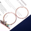BSJELL Large Hoop Earrings for Women Rhinestone Crystal Big Circle