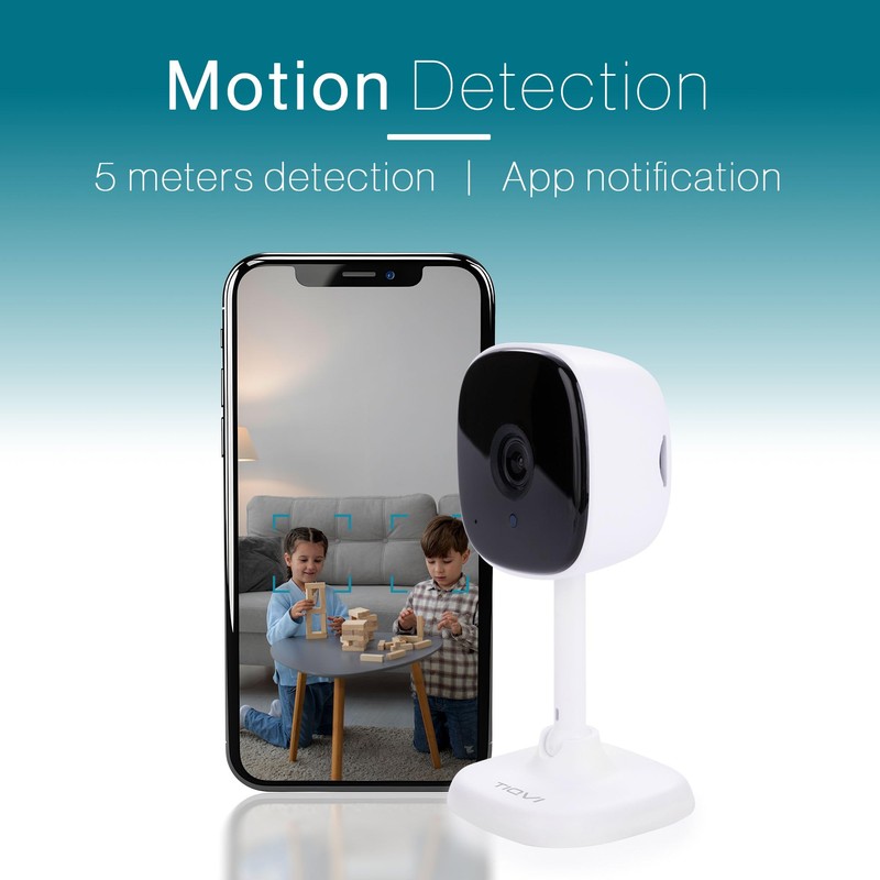 Tiqvi - Smart Indoor Camera WiFi, 1080P, Dualband (2.4/5GHz), Infrared