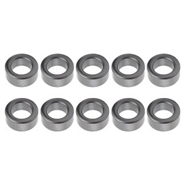 YOKIVE 10 Pieces Toroid Ferrite Cores, Power Transformer Ferrite Toroid Cores, Interference Suppression, Good for Inductor Coils (Dark Grey, 22.5 x 13.5 x 10mm)