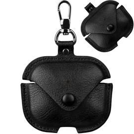 CIOODDW Airpods 4 Case, Compatible with Airpods 4, Premium Genuine Leather, PU Leather, Full Protection, Airpods 4 Case, Leather, Front LED Lamp, Wireless Charging, Convenient to Carry, Shock