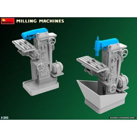 Mini Art 35663 1:35 Milling Machines - Faithful Replica, Model Building, Plastic Kit, Crafts, Hobby, Gluing, Model Kit, Assembly, Unpainted