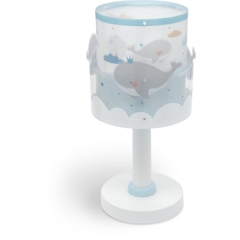 Dalber Children's Table Lamp Bedside Lamp Whale Dreams Blue Animals