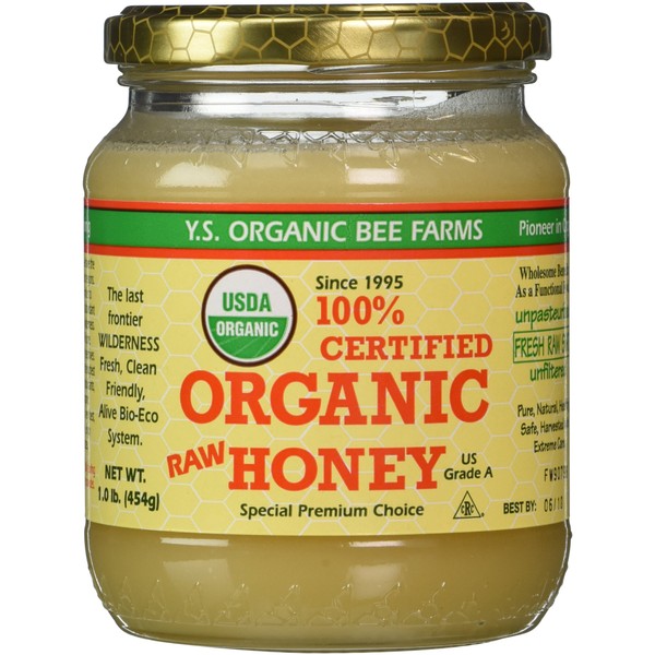 YS Organic Bee Farms - Organic Honey, 16 oz gel
