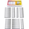 Breezliy 2100 PCS Brad Nails 7 Sizes multi-Length Galvanized Straight