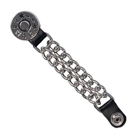 Hot Leathers VXC1003 44-Magnum Dial Vest Extender Double Chrome Chains Genuine Leather 4" - 4"