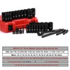 CASOMAN 1/2" Drive Master Impact Socket Set, 38 Piece Deep,
