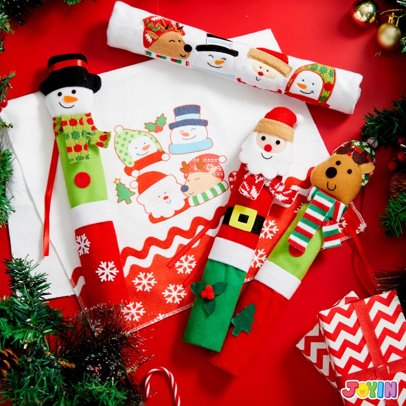 JOYIN 5 Pieces Christmas Kitchen Appliance Handle Covers for Kitchen