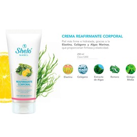 Crema reafirmante corporal firmeza elasticidad piel más firme con ingredientes naturales