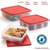 Plastic Storage Containers with Lids – 2-Pack 3L Cupcake Carrier