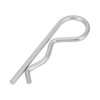 Pack of 10 B-type split pins, locking pins, clips, galvanised