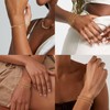 doubgood 14K Gold Plated Gold Bracelets for Women, Dainty Initial