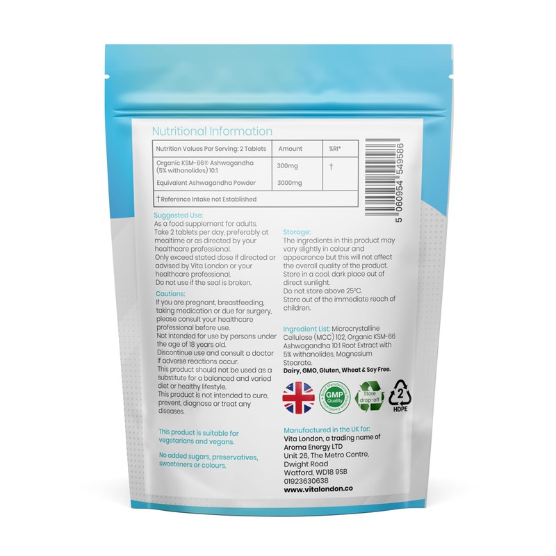 Vita London Ultimate 10 Wellness Bundle – Ashwagandha, Magnesium Glycinate,