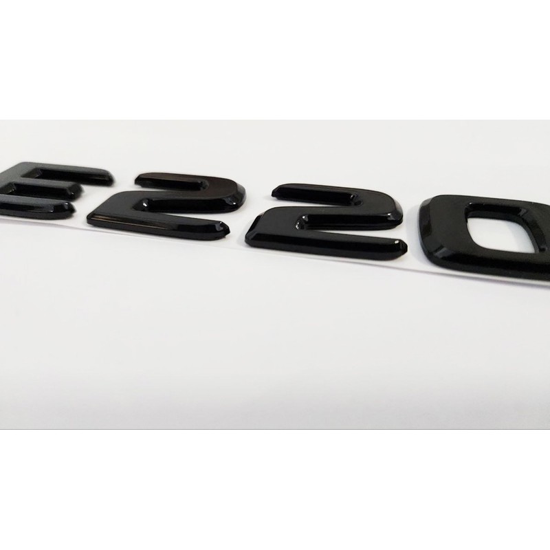 MCK Auto - E220d Glossy Black Front Rear Wing Black
