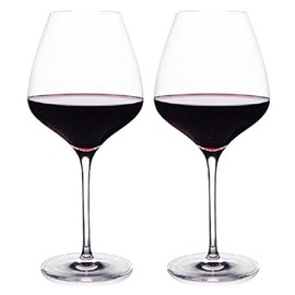 The One Wine Glass - Perfectly Designed Shaped Red Wine Glasses For All Types of Red Wine By Master Sommelier Andrea Robinson, Premium Set Of 2 No Lead Crystal Glasses, and Break Resistant
