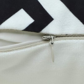 JOTOM Simple Geometric Super Soft Pillow Case Covers for Couch Sofa Bed Pillowcase Cushion Covers Home Decorative 45X45cm,Set of 2 (Black and White Pattern 4)