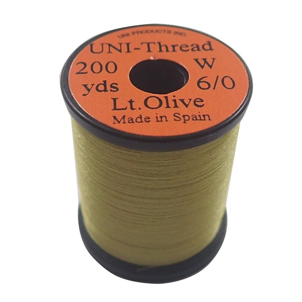 TIEMCO Fly Tying UNI Uni Thread, 6/0, 200 Yard, Light Olive