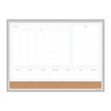 U Brands Magnetic Dry Erase 4-in-1 Calendar White Board, 24"