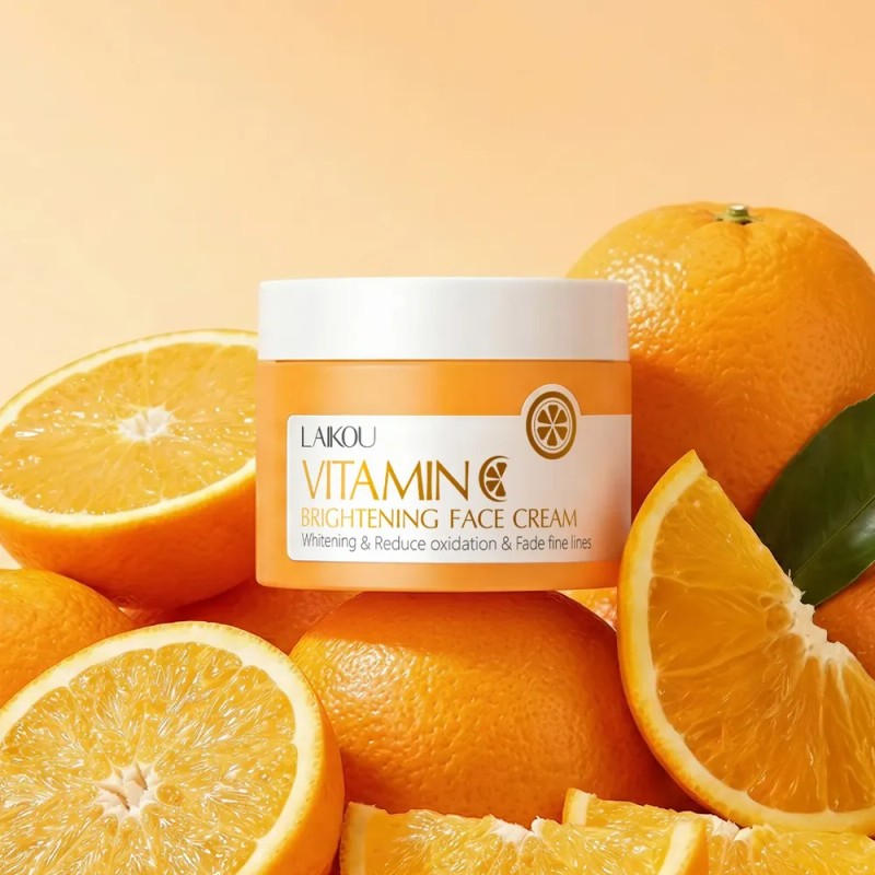 Crema Facial Hidratante Con Vitamina C De Laikou, 25 G,