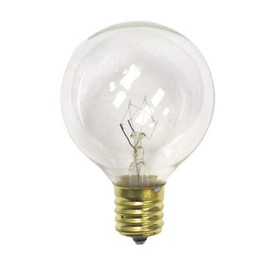 Sival G405E12CL G40 Candelabra Screw Base Clear 25 Pack Light Bulbs