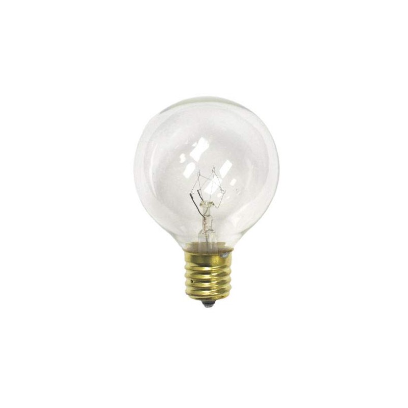 Sival G405E12CL G40 Candelabra Screw Base Clear 25 Pack Light