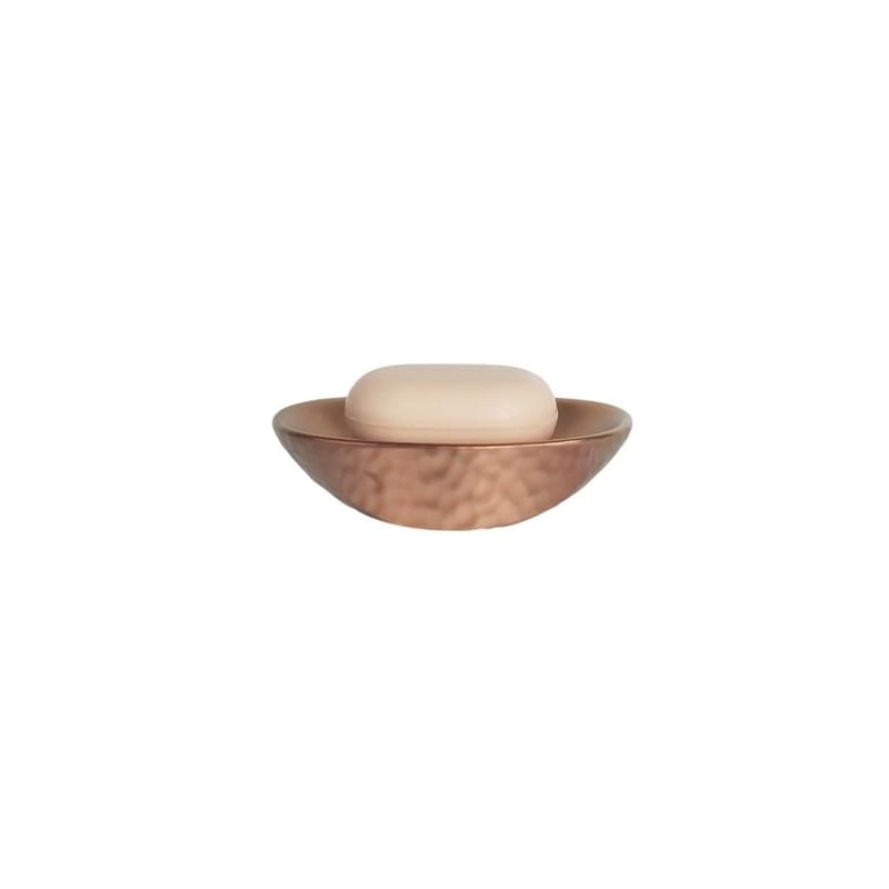 Spirella Darwin Hammered Stoneware Copper Soap Dish