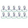 10PCS Keychain Hook 360° Rotation Fine Workmanship Alloy Materials Light