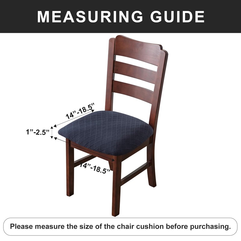 Genina Waterproof Seat Covers for Dining Room Chairs Covers Dining