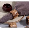 Napkin Rings Set of 12 for Dinner Parties, Weddings Receptions,
