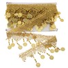 yyangz 1 Roll 5 Yards DIY Gold Tassel Lace Polyester