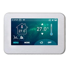 Underfloor Heating Full Colour Touch Screen 4.3 inch Thermostat (Floor & Air Sensing Thermostat) - WiFi Connection