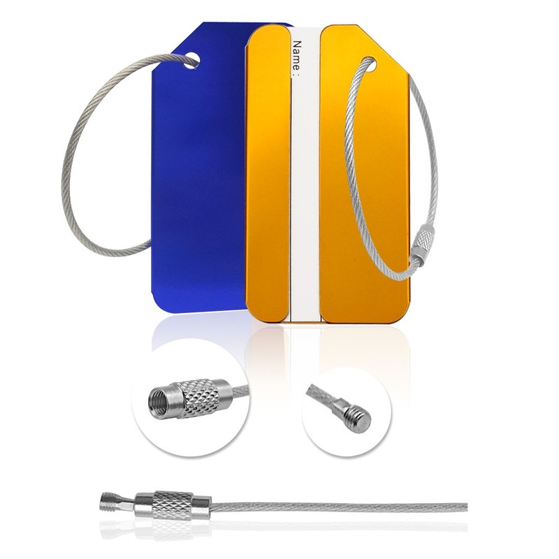 Aluminum Luggage Tag for Luggage Baggage Travel Identifier by Ovener