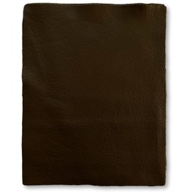 Natural Grain Cow Leather: 8.5'' x 11'' Pre Cut Leather Pieces (Chocolate, 1 Piece)