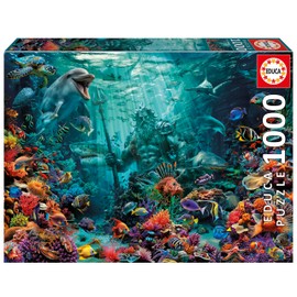 Educa - 1000 Piece Jigsaw Puzzle for Adults | Poseidon Coral Reef Includes Fix Puzzle Glue. Dimensions: 68 x 48 cm. Ages 14 and up (20174)