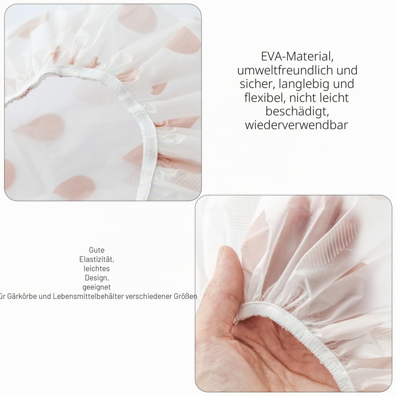 Pack of 4 Baking Fermentation Caps, Food Cover, Bread Proofing