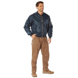 Rothco Ma-1 Flight Jacket, Navy Blue, 3X