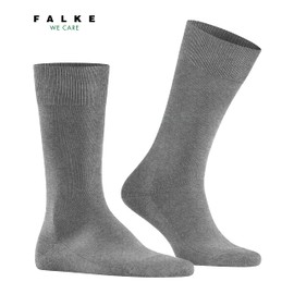 FALKE Men's Socks Family M So Sustainable Cotton Plain 1 Pair, Grey Light Grey Melange 3390, 43-46, Grey Light Grey Melange 3390, 43 - 46