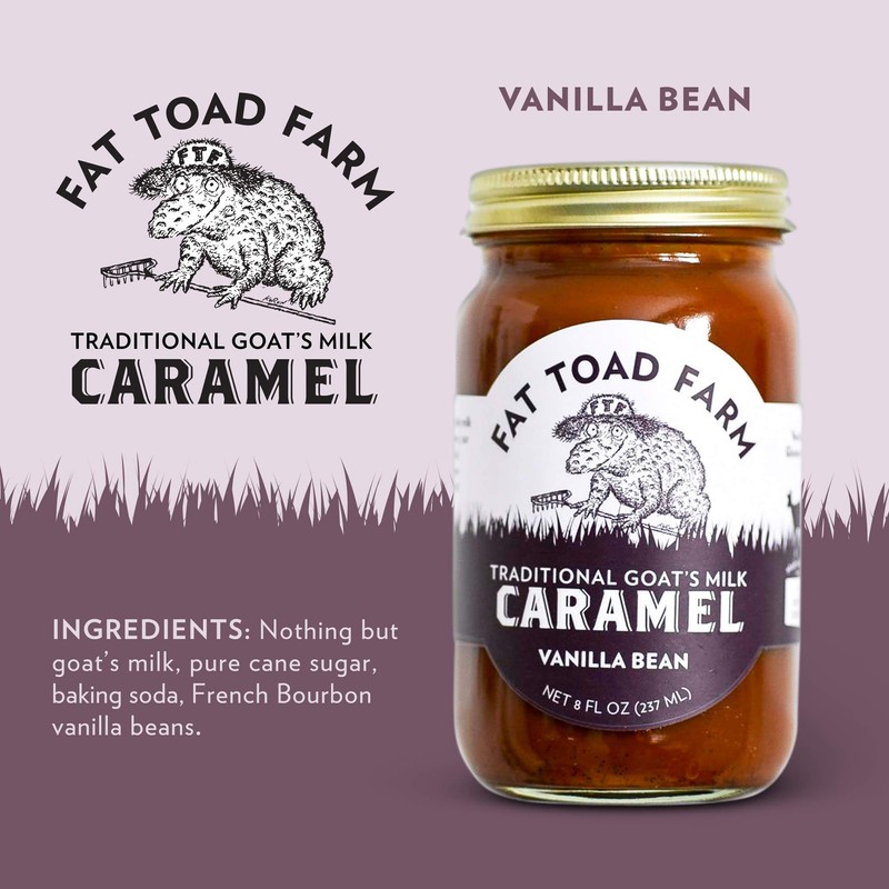 Fat Toad Farm Traditional Goat’s Milk Caramel Sauce, Vanilla Bean,