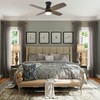 FINXIN Indoor Low Profile Ceiling Fan LED 36 Walnut Ceiling