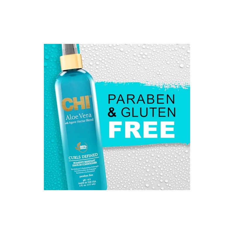 CHI Aloe Vera Humidity Resistant Leave-In Conditioner Unisex 6 oz