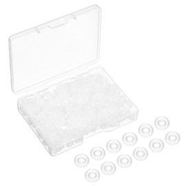 300Pcs O Rings Silicone Spacers, Bead Rubber Stopper for Jewelry Making, Antiskid Locating O Rings Silicone Stopper Spacers, Clear Rubber Spacer Beads Ring for DIY Jewelry Bracelet Necklace Charm